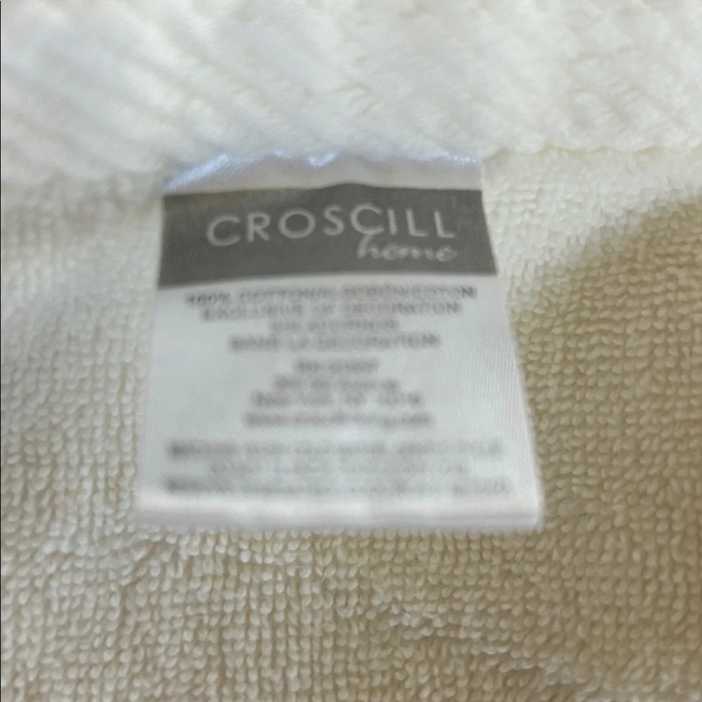 CROSCILL HOME TOWELS CHAPEL HILL ROSIE LOT OF 2